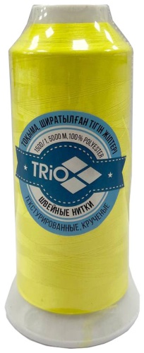 Швейная нить Trio, текстурированная крученая - 5000 м - 150D/1, полиэстер