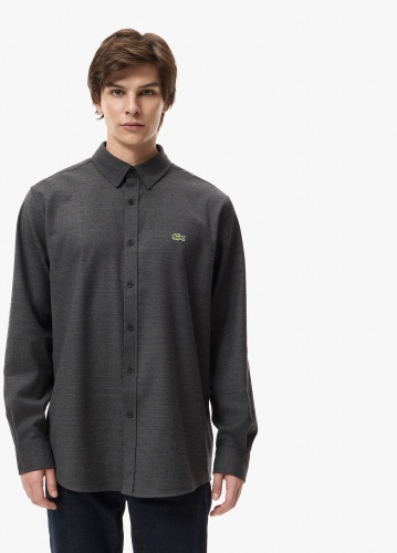 Рубашка прямая LACOSTE серый