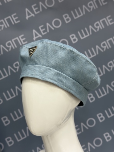 Берет NEW COLLECTION размер 57, 58, голубой