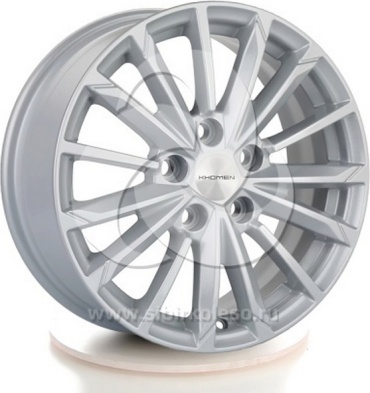 KHOMEN 1611 F-Silver-FP 67.1 6.5x16/5x114.3 D67.1 ET50 4 диска черный, серебристый, графит
