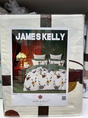 Комплект JAMES KELLY Platinum Kelly Series евростандарт хлопок, сатин, 2 наволочки: 48x74 см