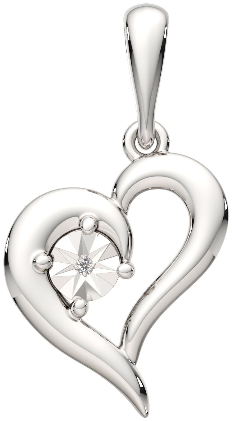 Подвеска Lucente Silver ZO-04D0144 вес 0.99 г серебро, бриллиант