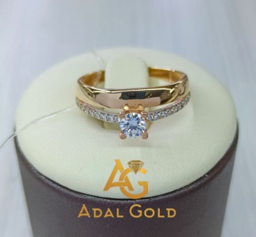 ADAL GOLD ADG_1301 размер 18.5 вес 1.57 г золото, фианит