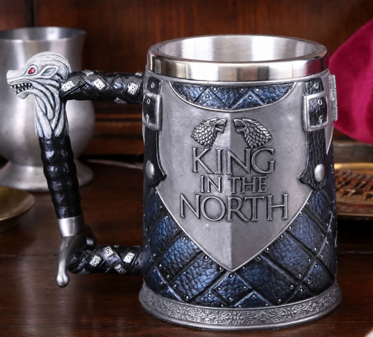 Кружка King of the North, 500 мл, нержавеющая сталь, ABS-пластик, 1 шт.
