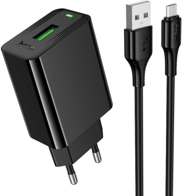 Hoco CS92A micro USB, USB 18 Вт черный