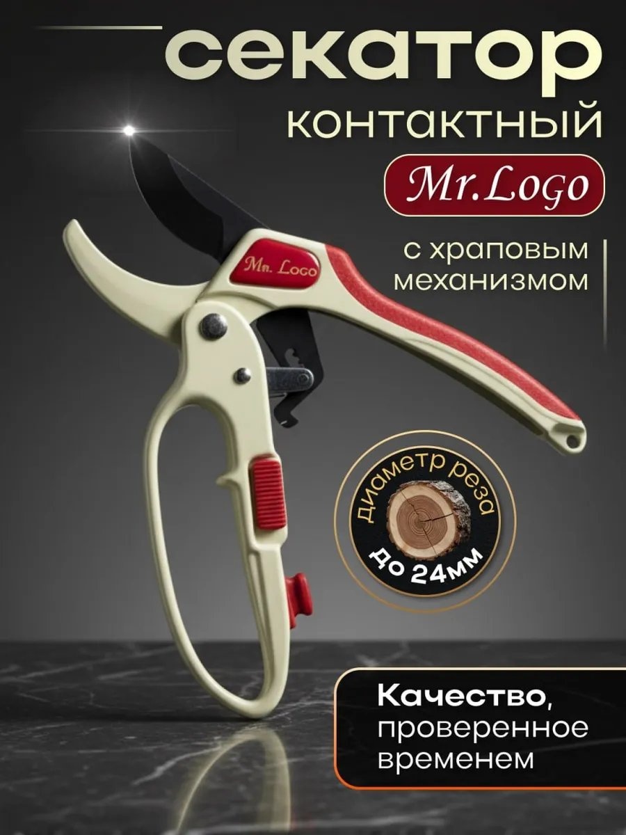 Садовые ножницы универсальное Mr.Logo, диаметр среза: 24 мм