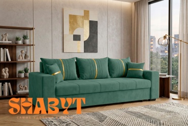 Тахта Shabyt Antarka, 230х80 см, обивка велюр, темно-зеленый