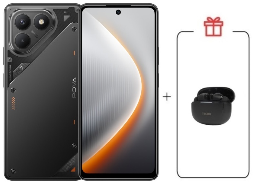Смартфон TECNO Pova 7 Neo 8 ГБ/256 ГБ черный + подарок