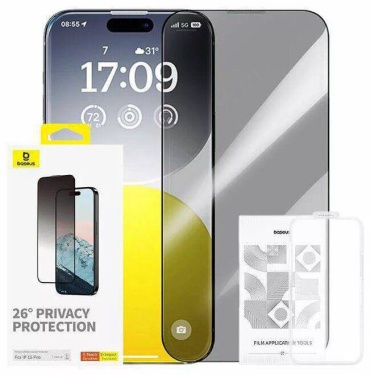 Стекло AIDA для Apple iPhone 15 Pro Max черный