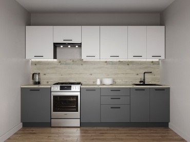 Кухонный гарнитур ART KITCHEN , 300x220х60 см, ЛДСП, белый