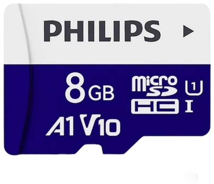 Карта памяти Philips microSDHC phsd008 8 Гб