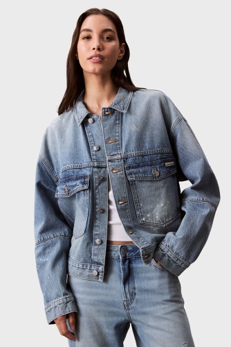 Демисезонная куртка Calvin Klein Jeans голубой