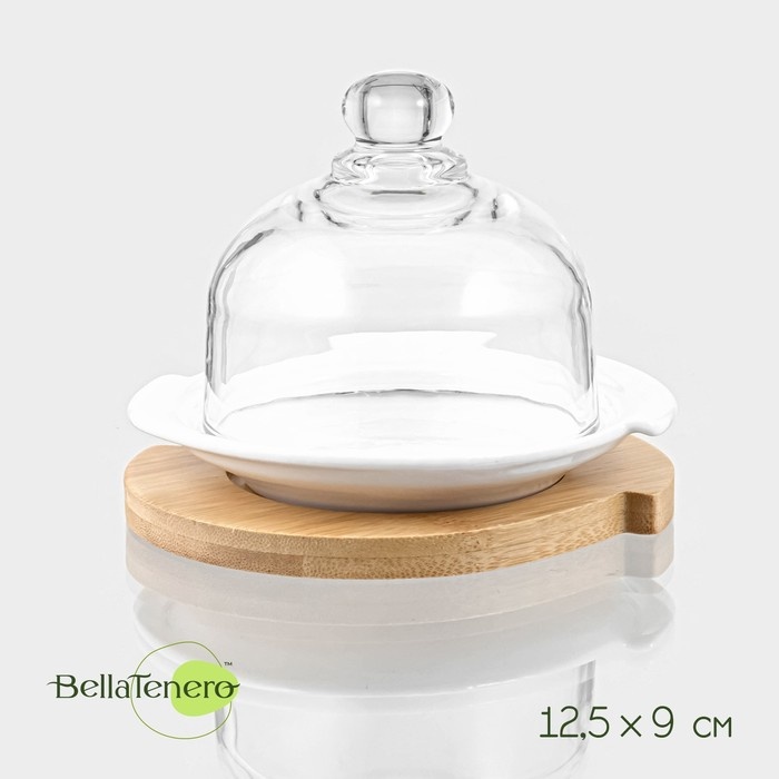 BellaTenero лимонница 9213625 круглая 1 шт, стекло, фарфор, бамбук