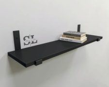 Полка Sky Loft Mark, 80х20.5x1.6 см, черный