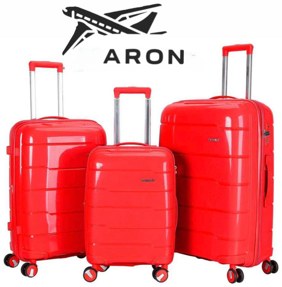 Чемодан ARON-FASHION полипропилен 220 л красный