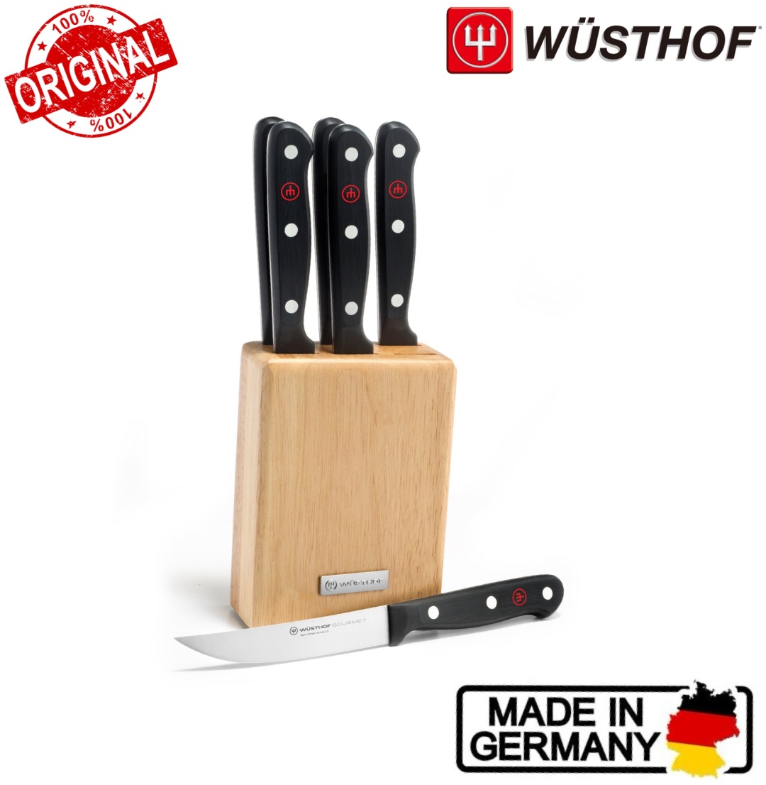 Нож для мяса WUSTHOF Gourmet Steak Knife Set, лезвие: углеродистая сталь 6 шт