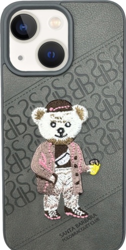 Чехол Santa Barbara Polo & Racquet Club для Apple iPhone 15 серый