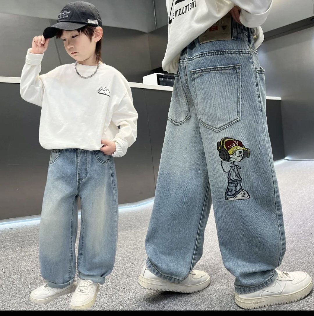 Джинсы свободного кроя FASHION синий