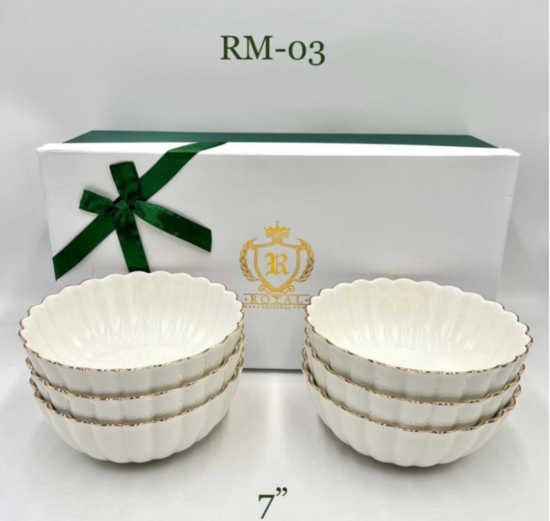 Салатник ROYAL 17х17 см, фарфор, 6 шт