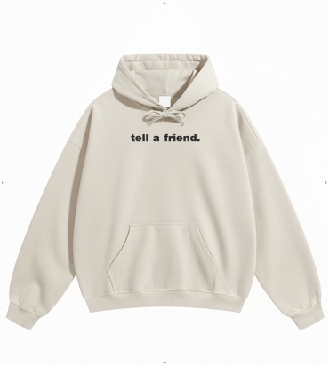 Худи Sansan tell a friend бежевый