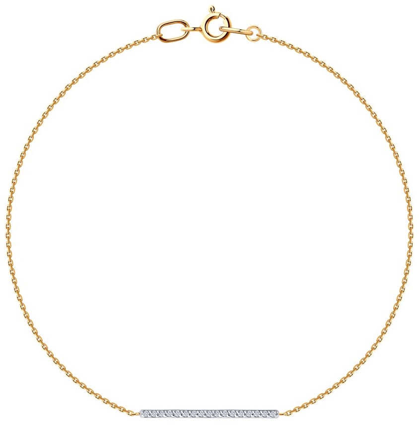 SOKOLOV BRA-SO-585-2419951-17 длина 17 см, вес 0.831 г золото, плетение фантазийное
