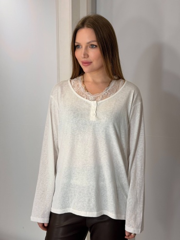 Лонгслив LS Shop белый