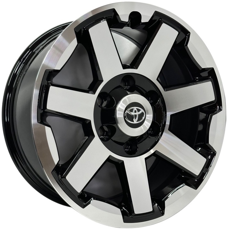 Top Grade 762WW 7.5x17/6x139.7 D106.2 ET15 4 диска черный, серебристый