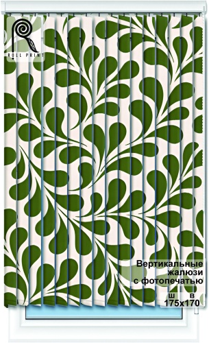 Жалюзи вертикальные Roll Print 170x175 см PHJAL, ткань
