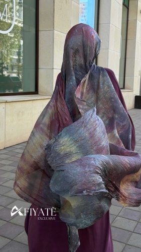 Шаль шелк 300 x 90 см