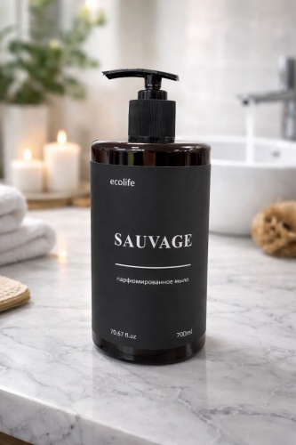 Жидкое мыло банное TopLife Парфюмированное мыло Savage 700 мл