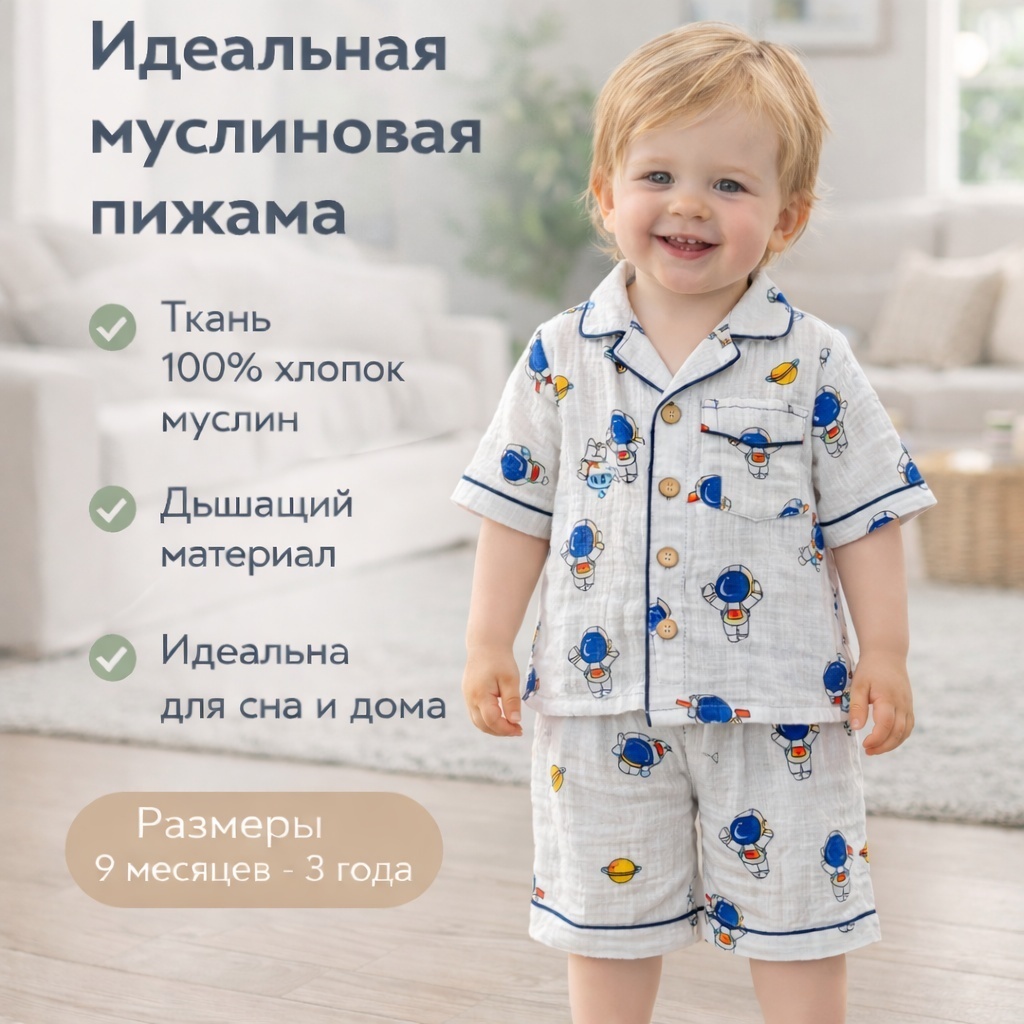 Пижама светло-синий