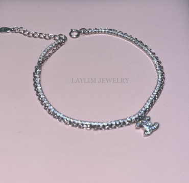 Laylim jewelry 200500 длина 18 см, вес 3.89 г серебро, плетение отсутствует
