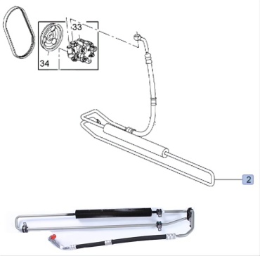 ACDelco шланг высокого давления ГУР 13301825