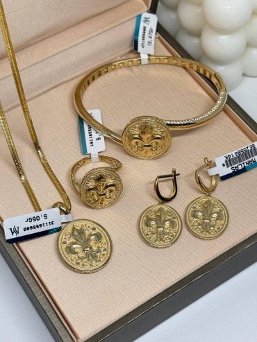 Sandu gold 161165681 вес 38.4 г золото, фианит
