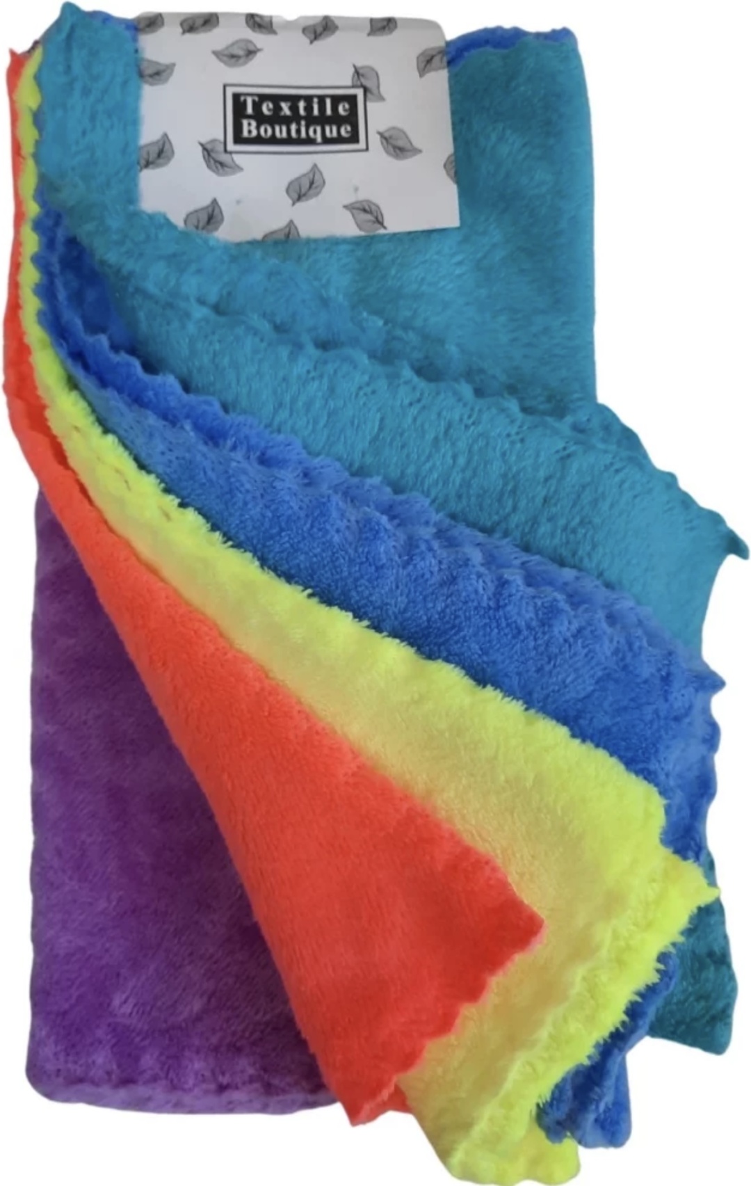 Тряпка универсальная Тряпка Textile Boutique 5 шт, микрофибра мультиколор 5 шт, микрофибра