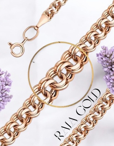 Raia Gold 570604 длина 55 см, вес 4 г золото, плетение бисмарк