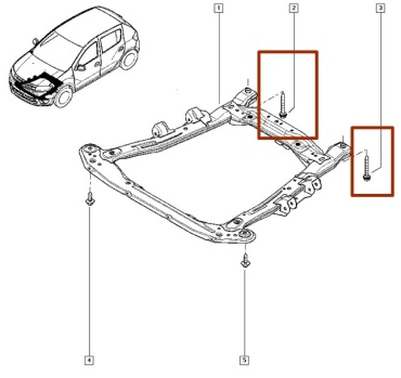 LADA болт крепления подвески 7703602248