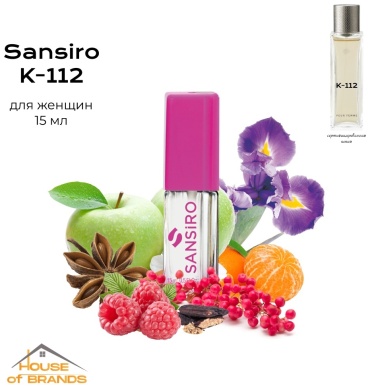 Sansiro К-112 Pour femme Lct парфюмерная вода EDP 15 мл, для женщин
