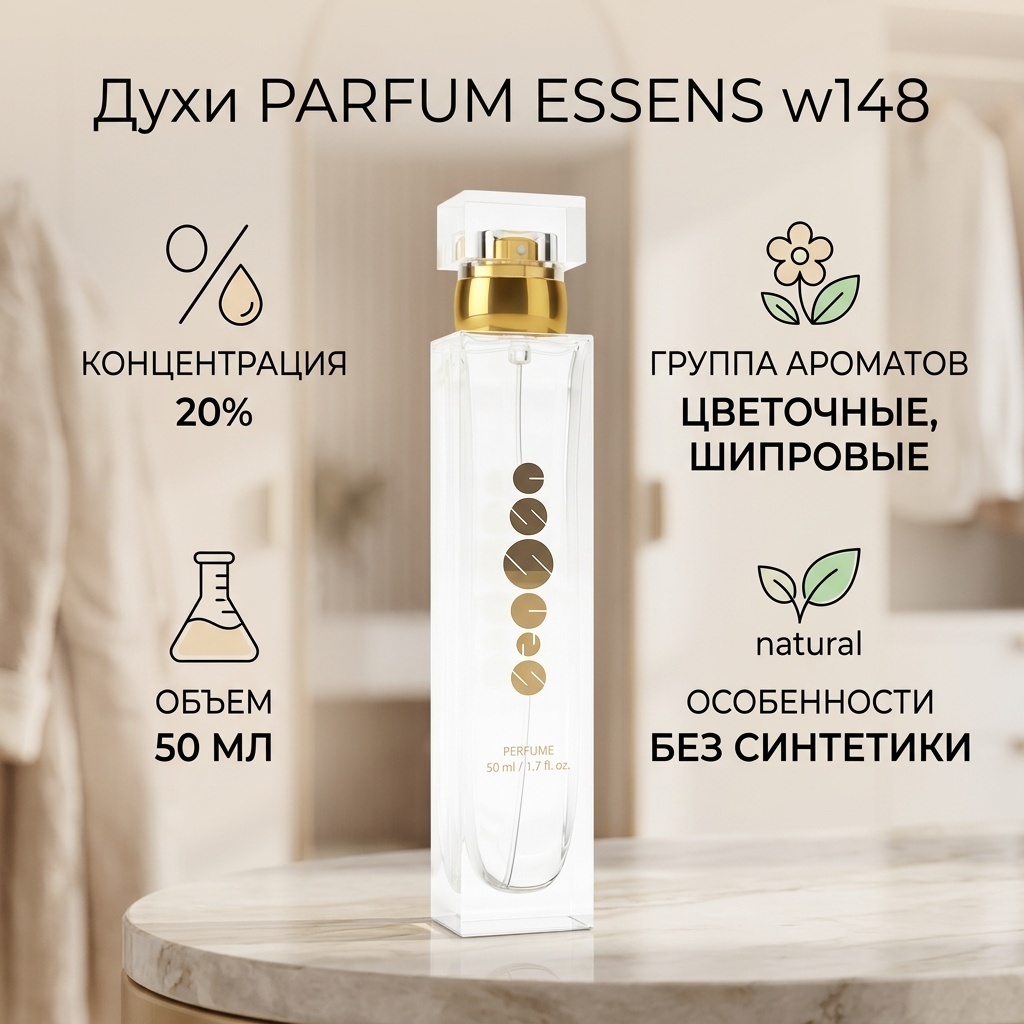 ESSENS w148 духи PARFUM 50 мл, для женщин