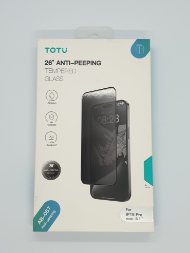Стекло Totu для Apple iPhone 15 Pro черный