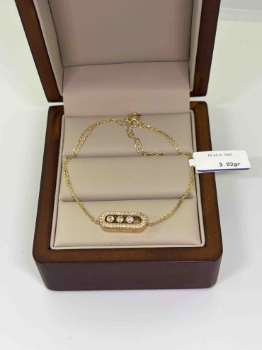 LORENZO 300690 вес 3.02 г золото, фианит