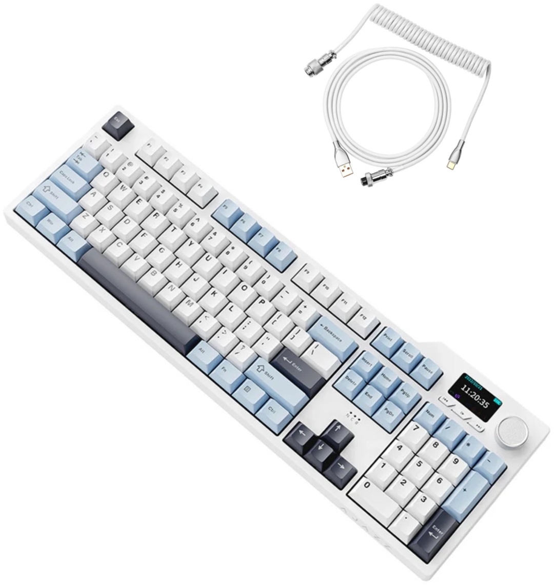 Клавиатура Ajazz AK35i V3 Max белый