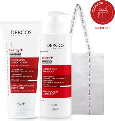 Vichy Dercos Набор против выпадения волос: шампунь 400 мл + кондиционер 200 мл