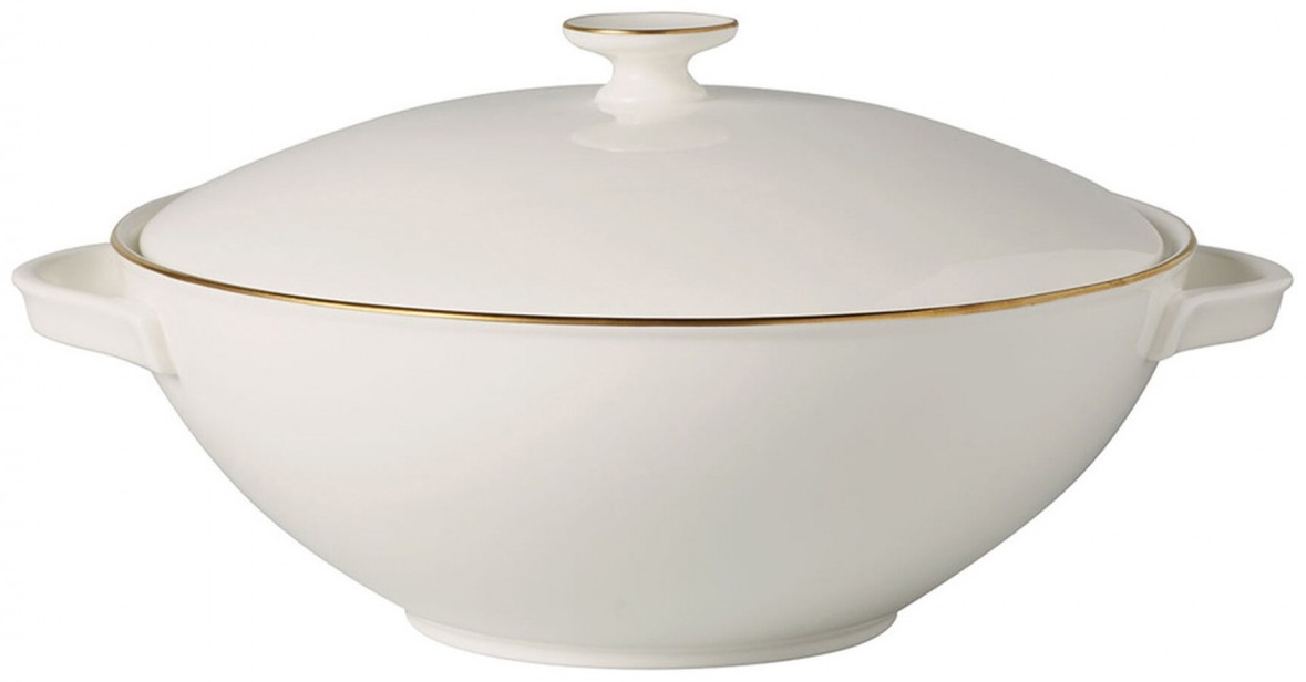 Супница Villeroy&Boch Anmut Gold.  24х24 см, костяной фарфор, 2 шт