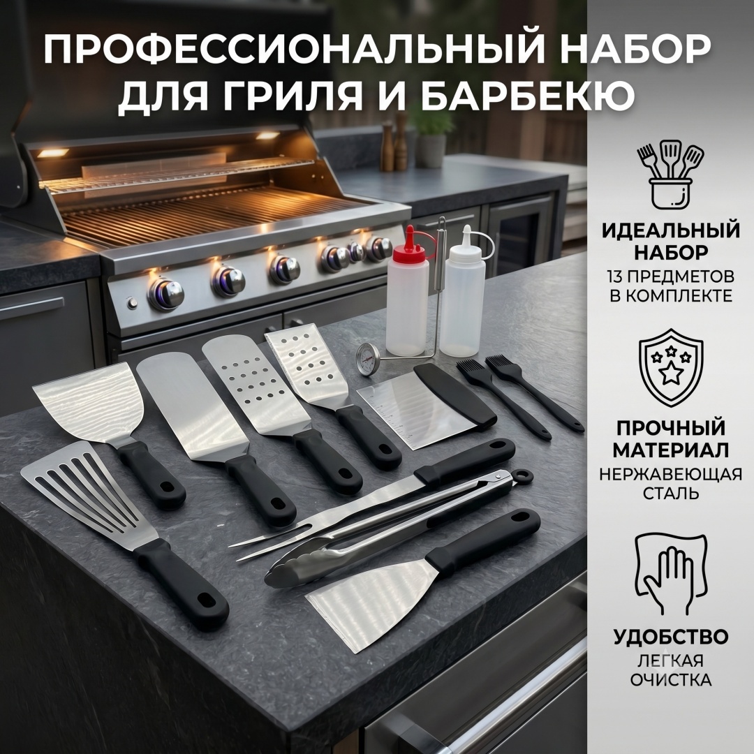 Garden набор инструментов для барбекю MS-643 13 шт