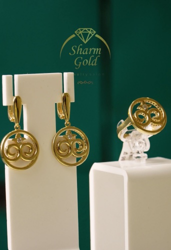 SharmStyle 667788 вес 8.18 г золото, фианит
