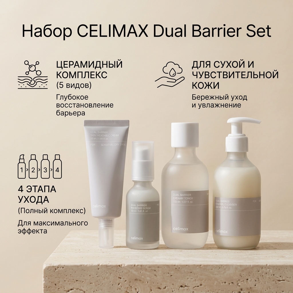 Celimax Набор CELIMAX Dual Barrier Set набор по уходу за лицом унисекс