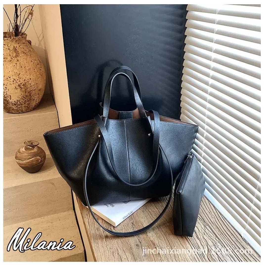 Сумка шоппер Milania экокожа черный