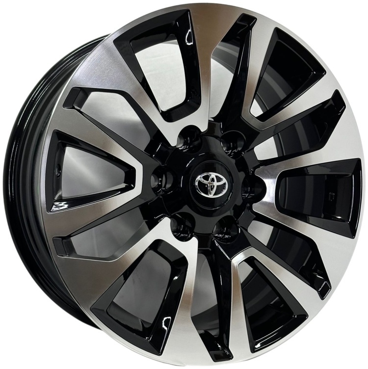 Top Grade 1203WW 7.5x18/6x139.7 D106.1 ET25 4 диска черный, серебристый