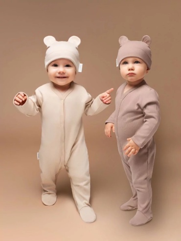 Комплект Amarobaby коричневый, бежевый